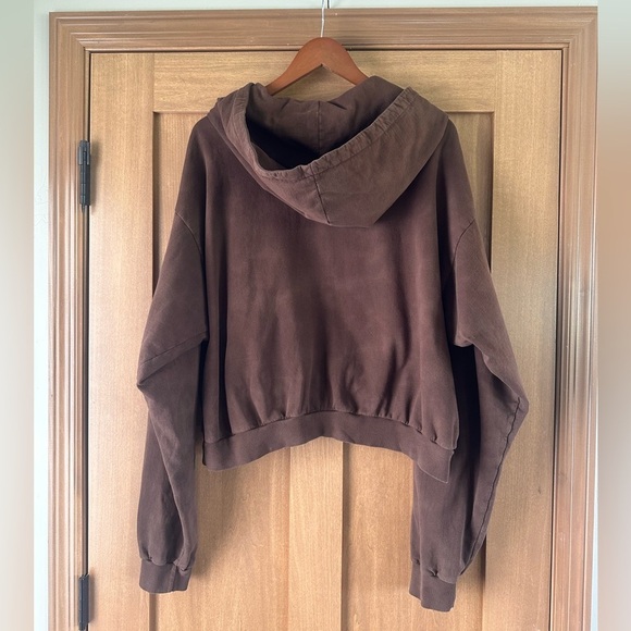 Boys Lie Goodbye and Good Riddance Brown Cropped Hoodie One Size​​ - Picture 6 of 8